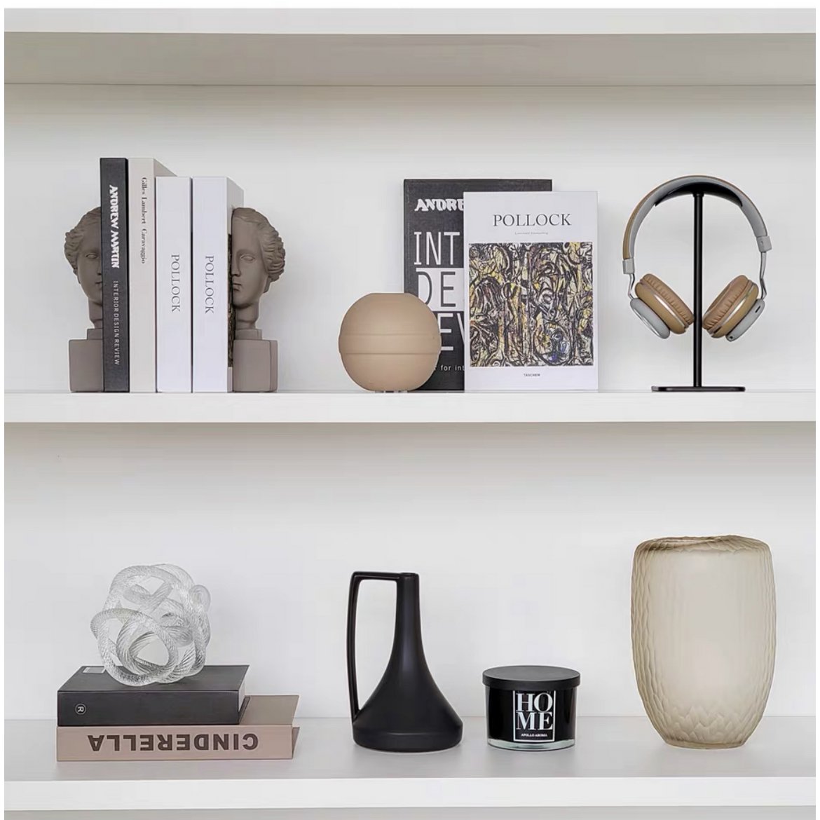 Groot geknoopt glassculptuur (L) Diameter 20cm