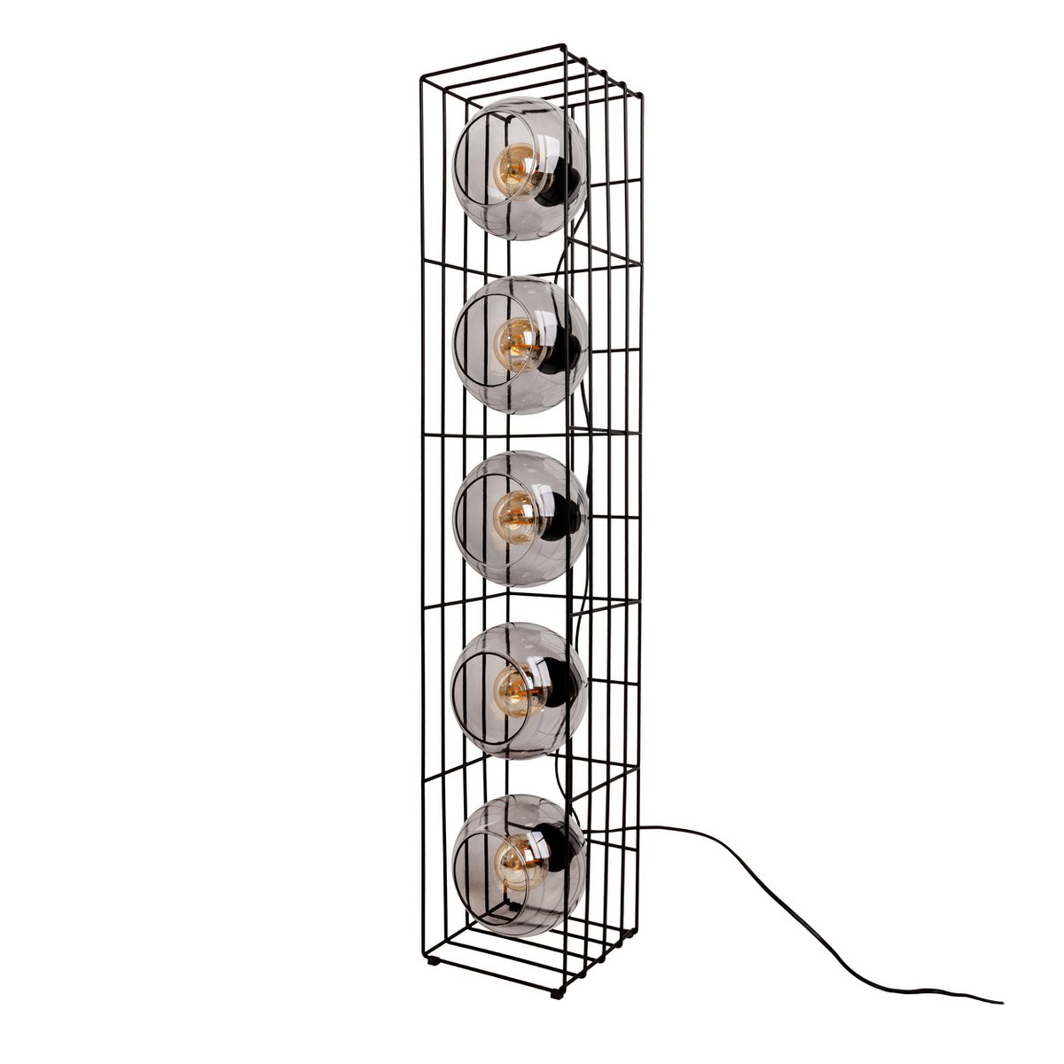 Liv · Metalen vloerlamp — zwart