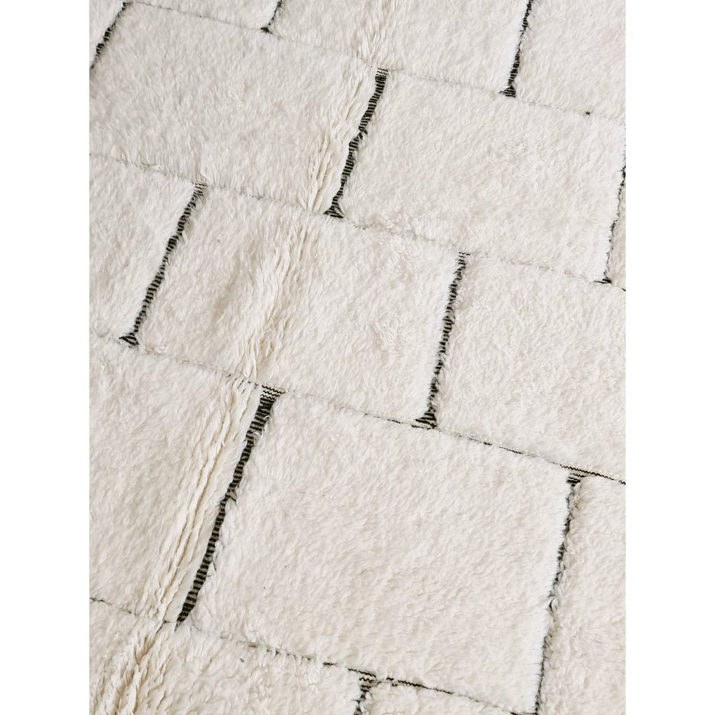 Berber vloerkleed Beni Ouarain zuivere wol 153 x 263 cm