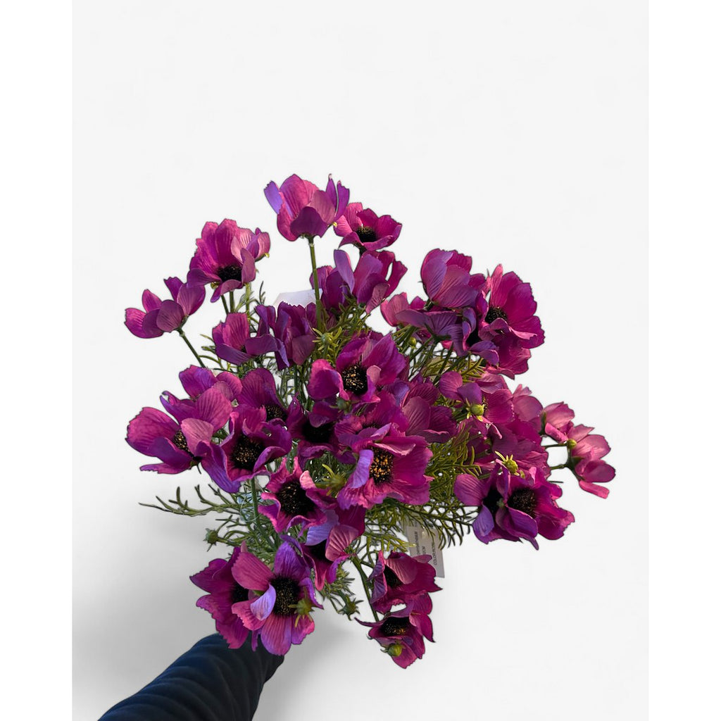 3D real touch chrysanthemum purple | Zijden kunstbloem | Lengte 52cm  1pcs