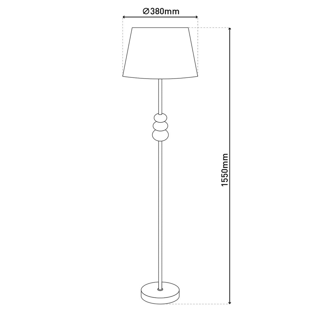 Liv · Metalen vloerlamp — zwart
