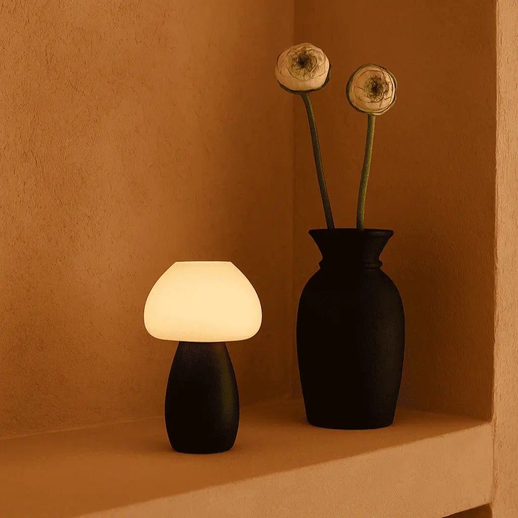 Bear Dark Bruin Stijlvol oplaadbare lamp-draadloos, dimbaar, milieuvriendelijk ontwerp