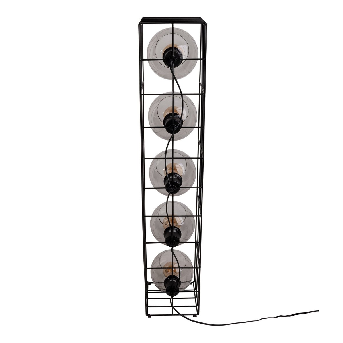 Liv · Metalen vloerlamp — zwart