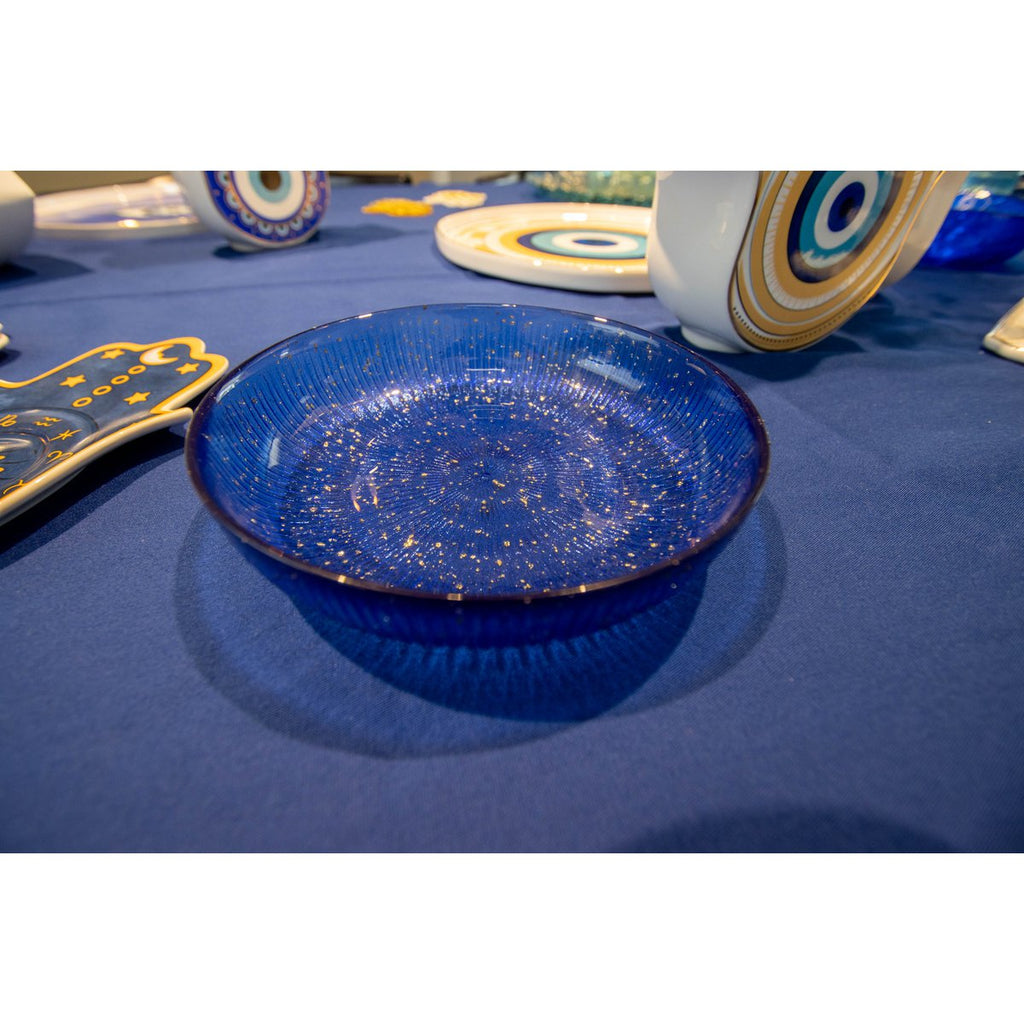 Bol bleu constellatie 15x15x3cm