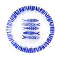 Blue Fish Dessert Plate 20x20x1.3cm - veel 6