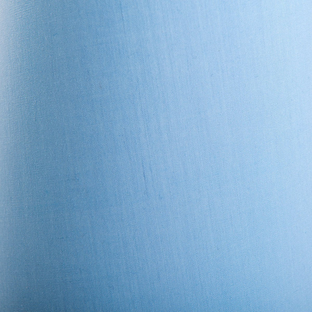 Liv · Houten tafellamp met linnen kap — blauw