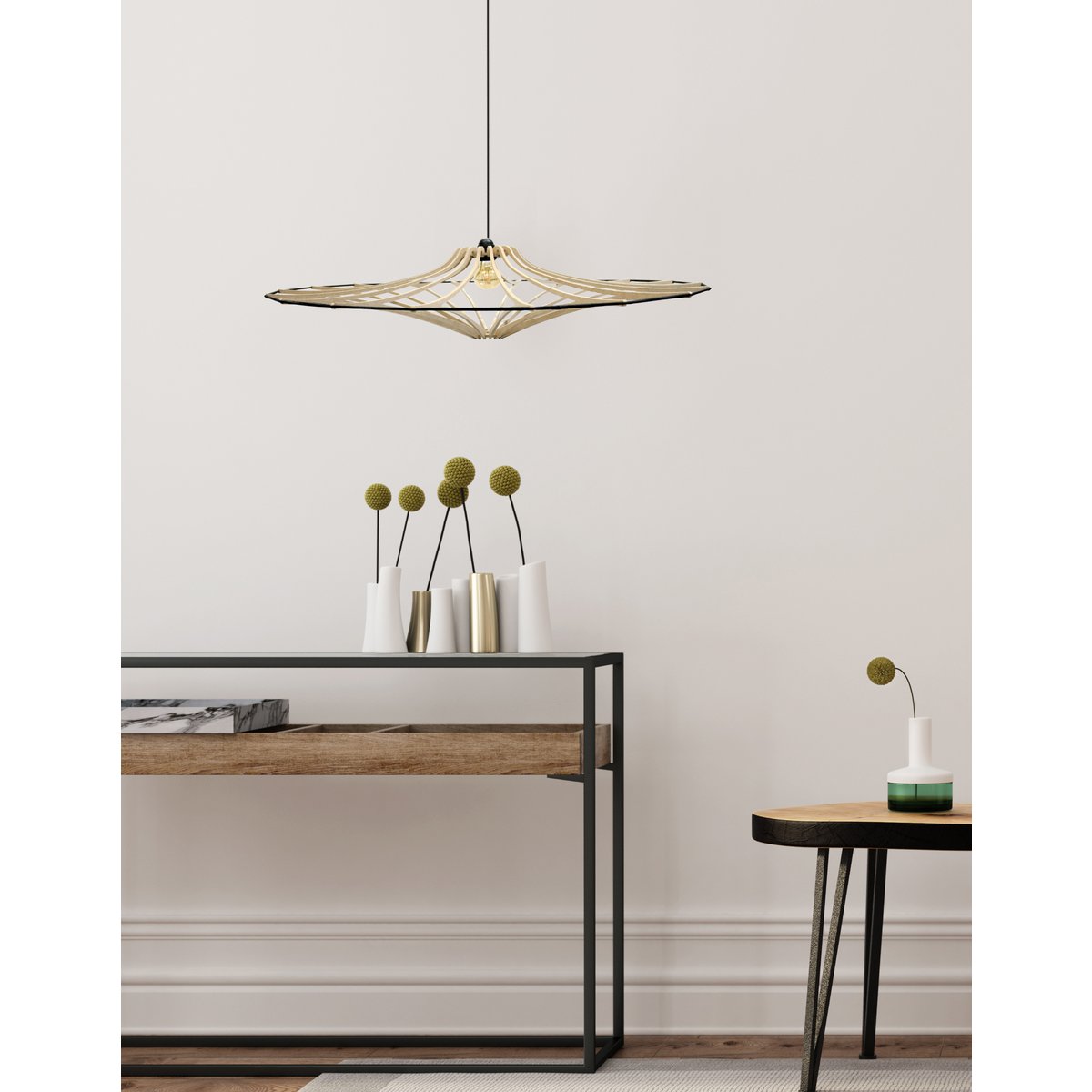 Liv · Metalen hanglamp — zwart