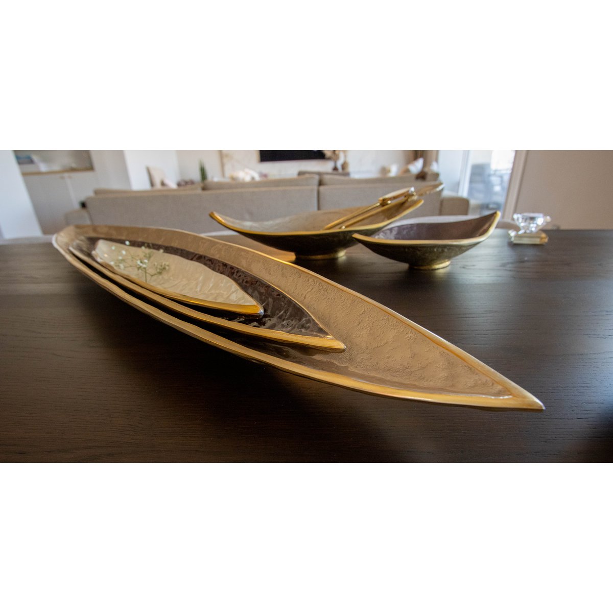 Aluminium bruin decoratief snit 69,5x14x4,5 cm